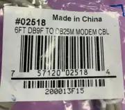6ft DB9 Female to DB25 Male DB9F/DB25M Modem Adapter Cable