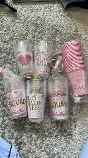 Bridesmaids cups bachelorette party cups