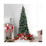 Artificial Christmas Tree Pine Cones, Flocked Christmas Decoration, Metal Bra...