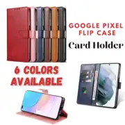 Wallet Case For Google Pixel 9 8 7 Pro 8A 7A 6A 5A 5 4A 4 XL Leather Flip Cover
