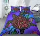 King Size Duvet Cover Sea Turtle Duvet Cover with Zipper Closure Bedding for