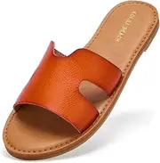 [KOLILI] Womens Flat Slide Sandals, Summer Fashion Sandals, Comfy Style | Warm-weather Favorite