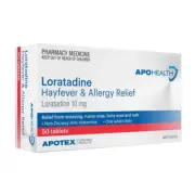 APOHEALTH Loratadine 10mg Antihistamine Non-drowsy Allergy Relief 50 Tablets