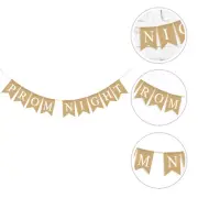 PROM NIGHT Banner Wedding Dovetail Hanging Flag Party Fun Decor