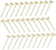 PRETYZOOM 30Pcs Wooden Mallets Multi Functional Small Hammer for Portable and Safe for Eye Hand Coordination for Crab and Lobster Cooking
