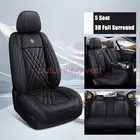 For Acura TLX RDX MDX ILX TSX Faux Leather Car 5-Seat Covers Front Rear Cushion