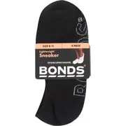 Bonds Ladies Lightweight Sneaker Socks Size 3-8 Assorted 4 pack