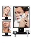 Fogless Shower Shaving Mirror Razor Holder Squeegee and Organizer