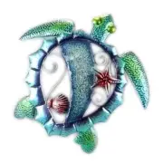 Sea Turtle Mosiac Decorative Metal Wall Hanging Home Decor 15152