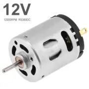 RS360 DC Motor 12V 12000RPM High Speed Carbon Brush Micro Motor DIY Replacement