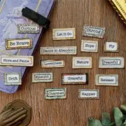 Junk Journal Word Strip Journal Ephemera Scrapbooking Collage Card Making 17pcs