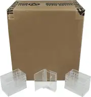 (200) CABS16CL Clear Standard Empty Replacement Media Storage Cassette Box Case