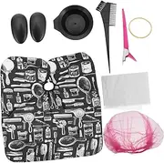 Healvian Dye Tool Kit 8-piece Hair Tinting Brush Set Hair Coloring Tools for Personal Use