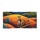 Outback Kangaroo Beach Towel | Australia themed beach towel | Kangaroo Towel