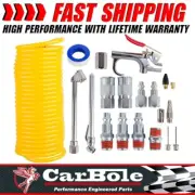CarBole Air Compressor Accessory Kit,1/4" NPT Air Tool Kit,25Ft Coil Nylon Hose