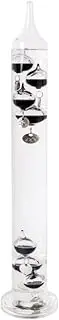 Esschert Design Galileo Thermometer, Glass Thermometer with Balls, Medium, 3.1" x 3.1" x 15.75"