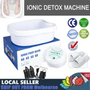 Ionic Detox Foot Bath SPA Basin Machine Ion Cleanse Massage W/ Non-slip slippers