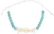 [SOESFOUFU] Elegant String Bracelets for Women Lightweight Shell Decor Wristband Braid Style Bracelet
