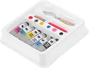 CVUTOVO 1set Doll House Paint Box Ornament Realistic Miniature Painting Tool Supplies for Dollhouse Decoration for Crafts and Enhancing Miniature Scenes