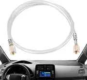 Refrigerant Charging Hose | Transparent Fluorinated Tube with 1/4 SAE Thread | 1.5m HVAC-Hose for R410 R134 R22 | Car Air Conditioning, 600–3000 PSI Refrigeration Tool