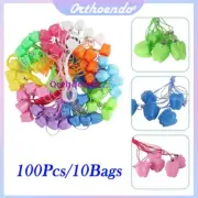 100x Dental Kid Save Milk Tooth Storage Case Baby Teeth Holder Plastic Boxes Mix