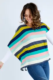 Oversized Printed Tunic--HAND-264