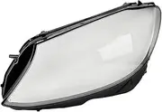 BYBDQKTVEH Front Headlight Head Light Lamp Lens Cover Shell Lampshade Compatible with Mercedes Compatible with Benz W205 C180 C200 C260L C280 C300 2015-2017 Shell(Left)