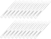FOMIYES 20pcs Silicone Nail Powder Applicator Tool for Easy Glitter Application Versatile Nail Art Brush for Chrome and Powder for Home Salon Use