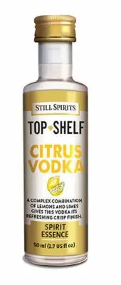 Still Spirits Top Shelf Citrus Vodka 6 pack homebrew spirit essence distilling
