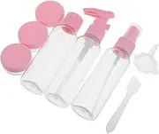 1 Set Cosmetic Bottle Perfume Spray Bottles Moisturizer Container Skin Care Travel Containers Makeup Portable Sprayer Pink Plastic
