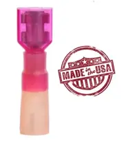 MVP 25 Red 18-22 ga Fully Ins. Female 1/4" Quick Connect Terminal 3M Heat Shrink