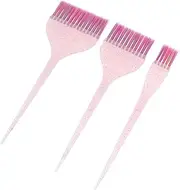 ARTSEWPLY 3pcs Handle Hair Dye Brush Tinting Tools for Application for Salon Home Use Portable Travel Hairdressing Comb for All Hair Types