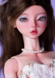 1/4 BJD Doll Girl Lena Tan Color A-Free Face Make UP+Free Eyes