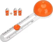 Circle Cutter, Circular Paper Cutter Circle Paper Trimmer Rotary Cutter Craft Supplies, Round Cutting Knife Cards Cutters (Orange)