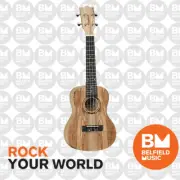 Tanglewood TWT10 Tiare Concert Ukulele All Spalted Maple Ivory White Uke w/ Bag