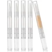 5Pcs Transparent Twist Pens Nail Oil Lip Gloss Applicators Cosmetic Containers