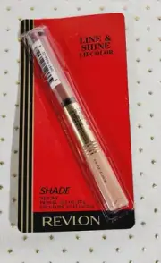 Revlon LINE & SHINE Lipcolor Lip Gloss + Liner Pencil Combo ~ NUDE SHINE ~ NEW!!
