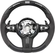 Customize Modified LED Steering Wheel Compatible With BMW E90 E91 F01 F02 F03 F07 F10 F11 F18 F20 F06 F12 F13 F30 F90 F91 F92 F93 Auto Parts(Leather LED)