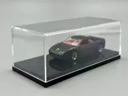 Quality Car Display Case Black Plastic Base 1/64 scale