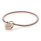 Authentic Pandora Rose Lock Charm Bracelet size 23