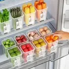Food Grade Refrigerator Storage Box Transparent Eggs Storage Box Kitchen
