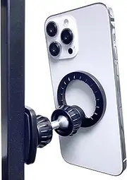 ARMOLABX Gym Magnetic Phone Holder Mount for MagSafe, Dual Magnetic Phone Holder for Gym Attach to Metal Surface, Gym Phone Holder Compatible with iPhone 15 14 13 12 Pro Plus Max MagSafe Case