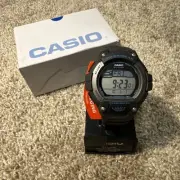 Casio Men's W-S220 Black Blue Tough Solar Digital Sport Watch New With Box