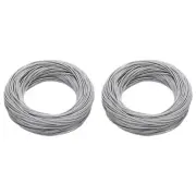 26AWG Gauge Stranded Hook-Up Wire PVC Tinned Copper Wire 30m/100ft Gray