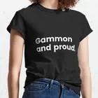 Gammon and proud.Classic Graphic Gift Vintage Premium Tee for Women