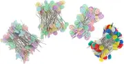 BELLIFFY 400pcs Creative Head Pins for Sewing and Crafting Flat Head Straight Pins for Quilting Dressmaking and Decorative Projects