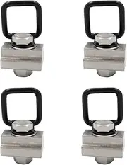 Gatuida 1 Set T-Slot D-Ring Rack Key Removable Wall Hooks Cleat D Tie Down Anchors Fastener Frame Pole Cam Lock Rings Straps Paddleboards Seat Bed Riser Nut for Truck Bed Deck Rails Steel