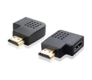 HDMI Male to Female Connector Extender Left Right Elbow Plug 90 Angle Rotate ...