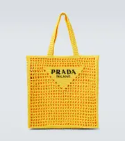[Prada] Prada Logo crochet tote bag