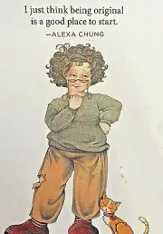 Mary Engelbreit Handmade Magnet - I Just Think Being Original